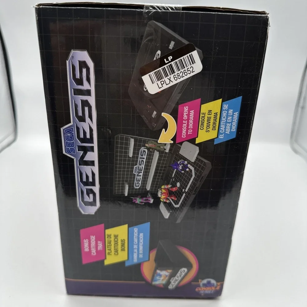 SEGA Genesis CONSOLE DIORAMA Supervillain Bundle w/ Exclusive Sonic 1 Cartridge